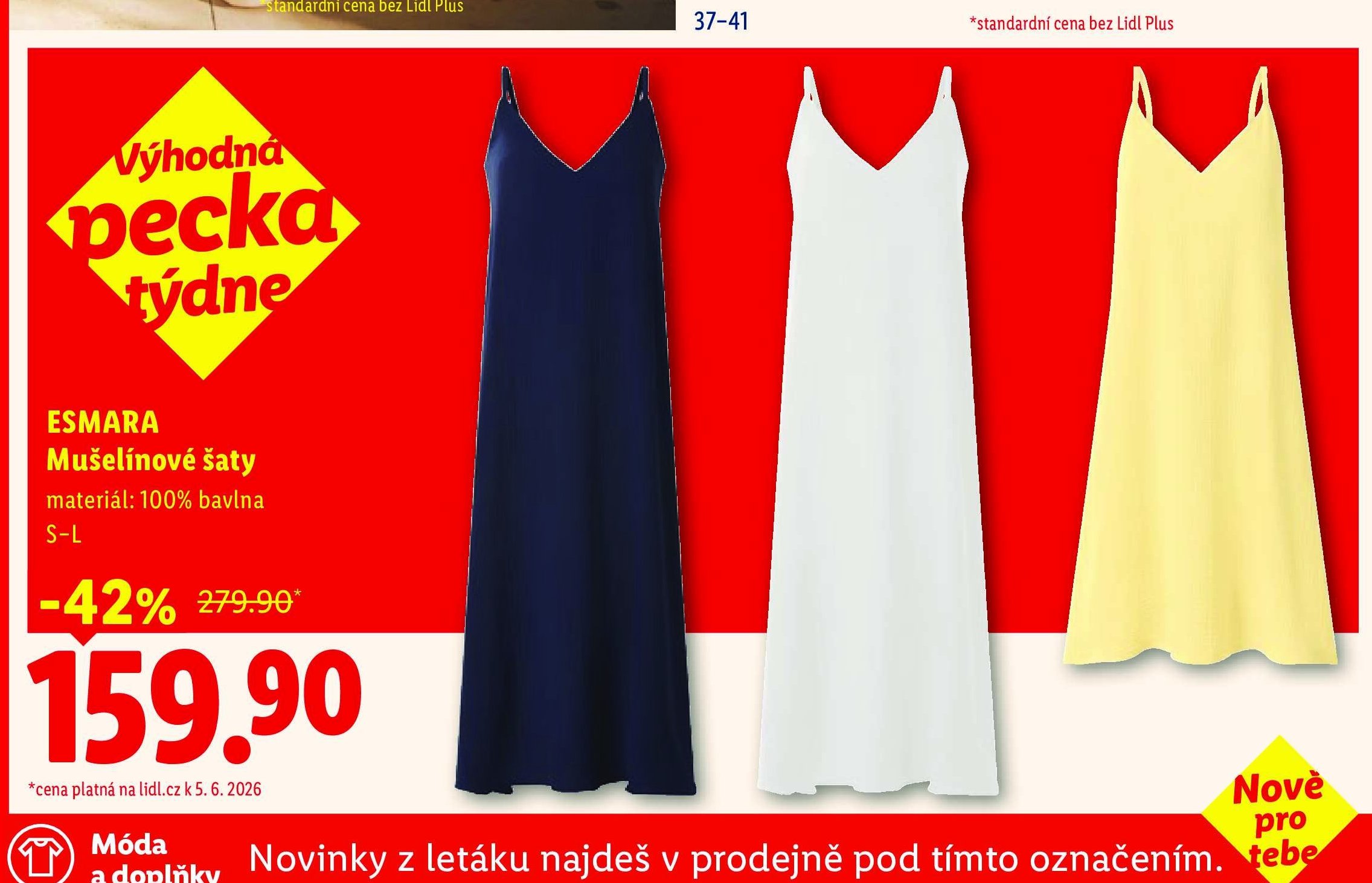 ESMARA Mušelínové šaty