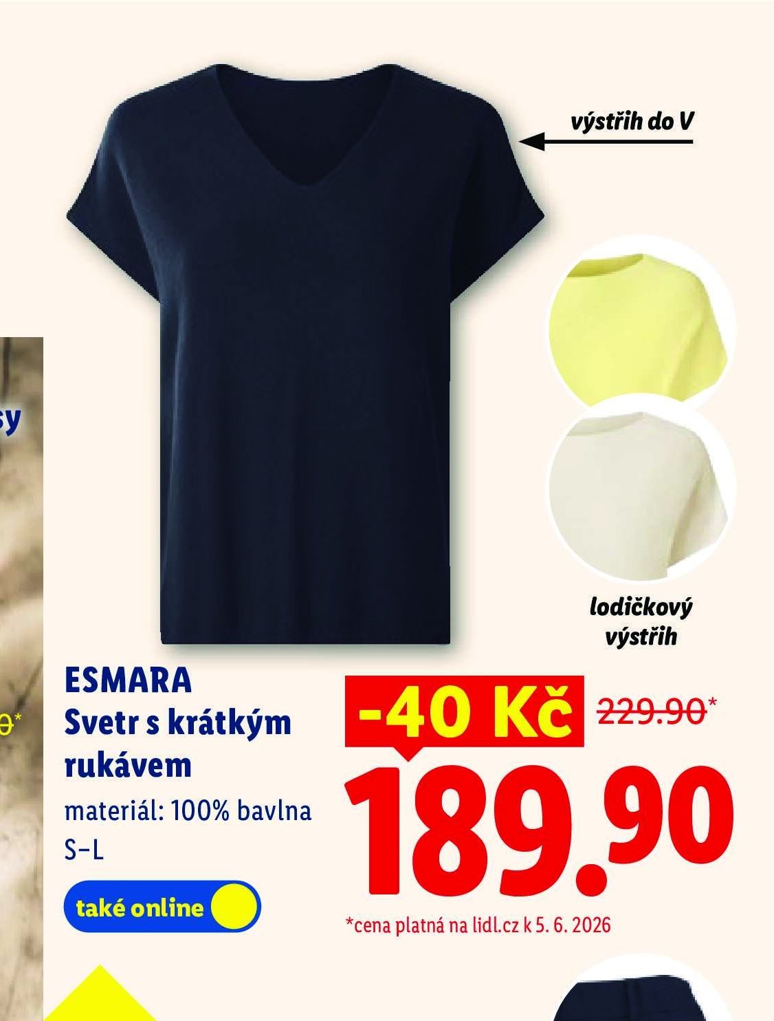 ESMARA Svetr s krátkým rukávem