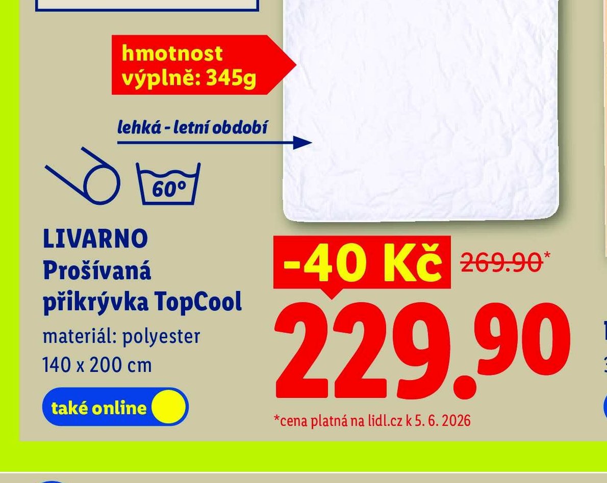 LIVARNO Prošívaná přikrývka TopCool
