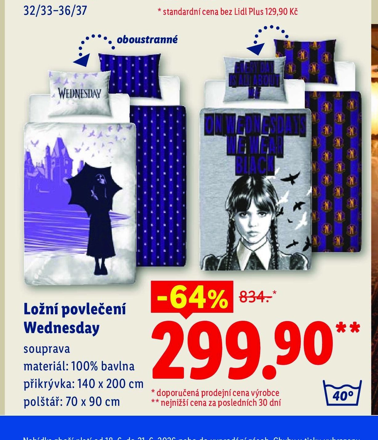 Ložní povlečení Wednesday