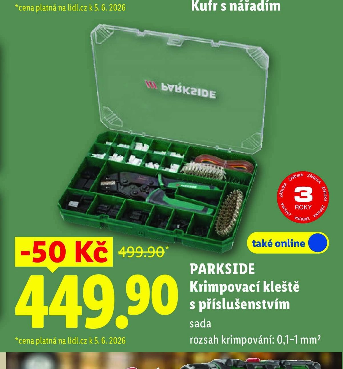 PARKSIDE Krimpovací kleště s příslušenstvím sada