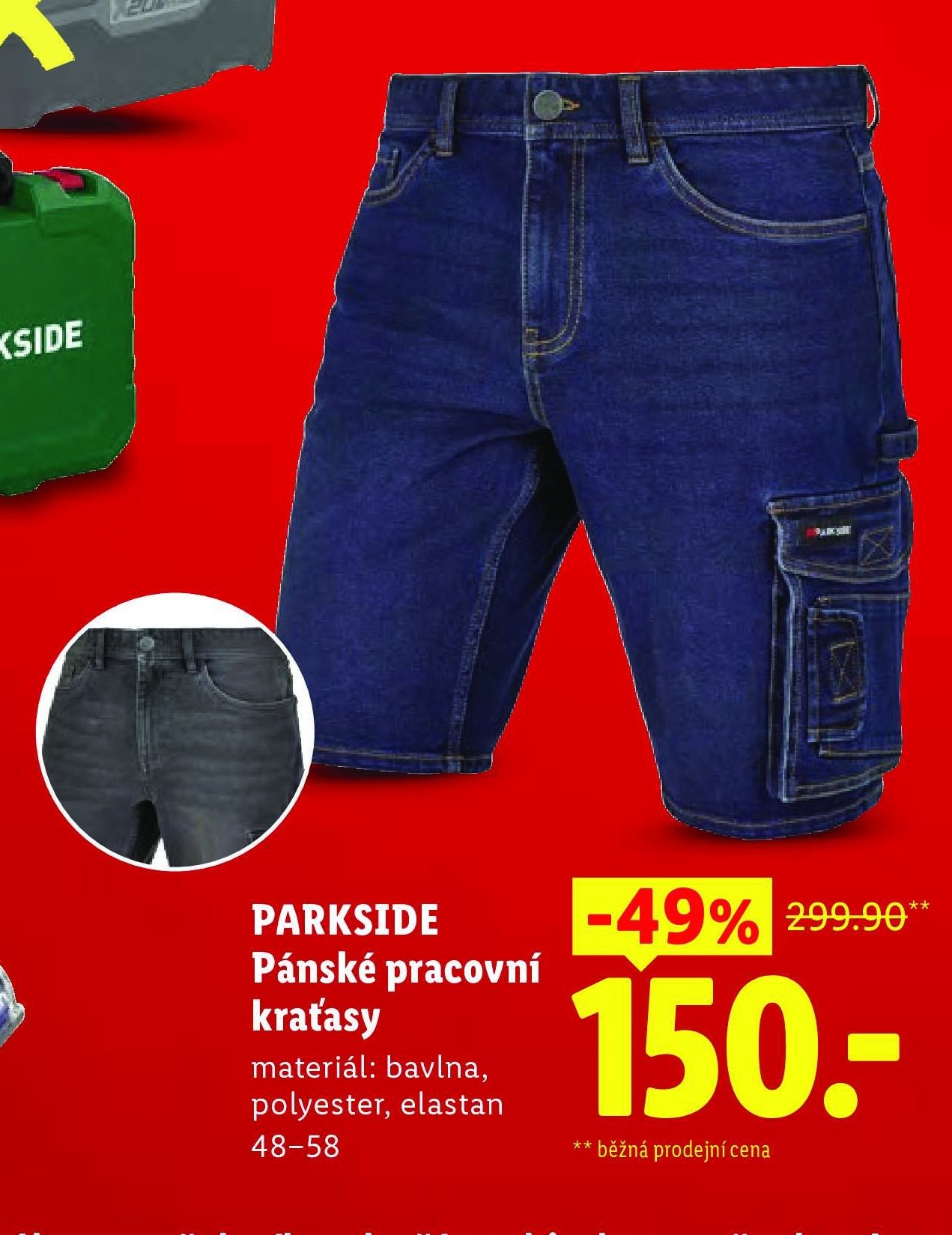 PARKSIDE Pánské pracovní kraťasy