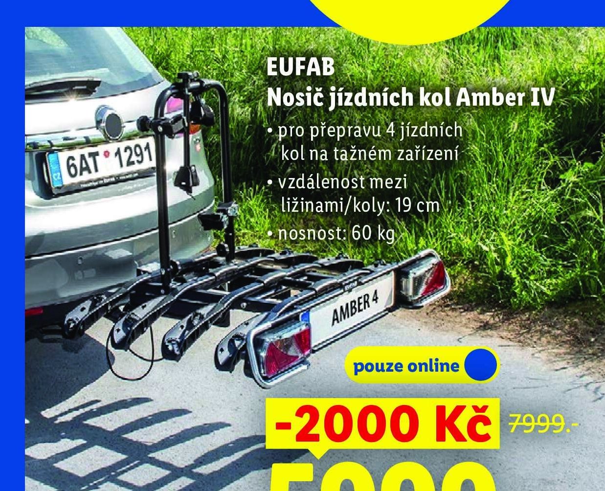 EUFAB Nosič jízdních kol Amber IV
