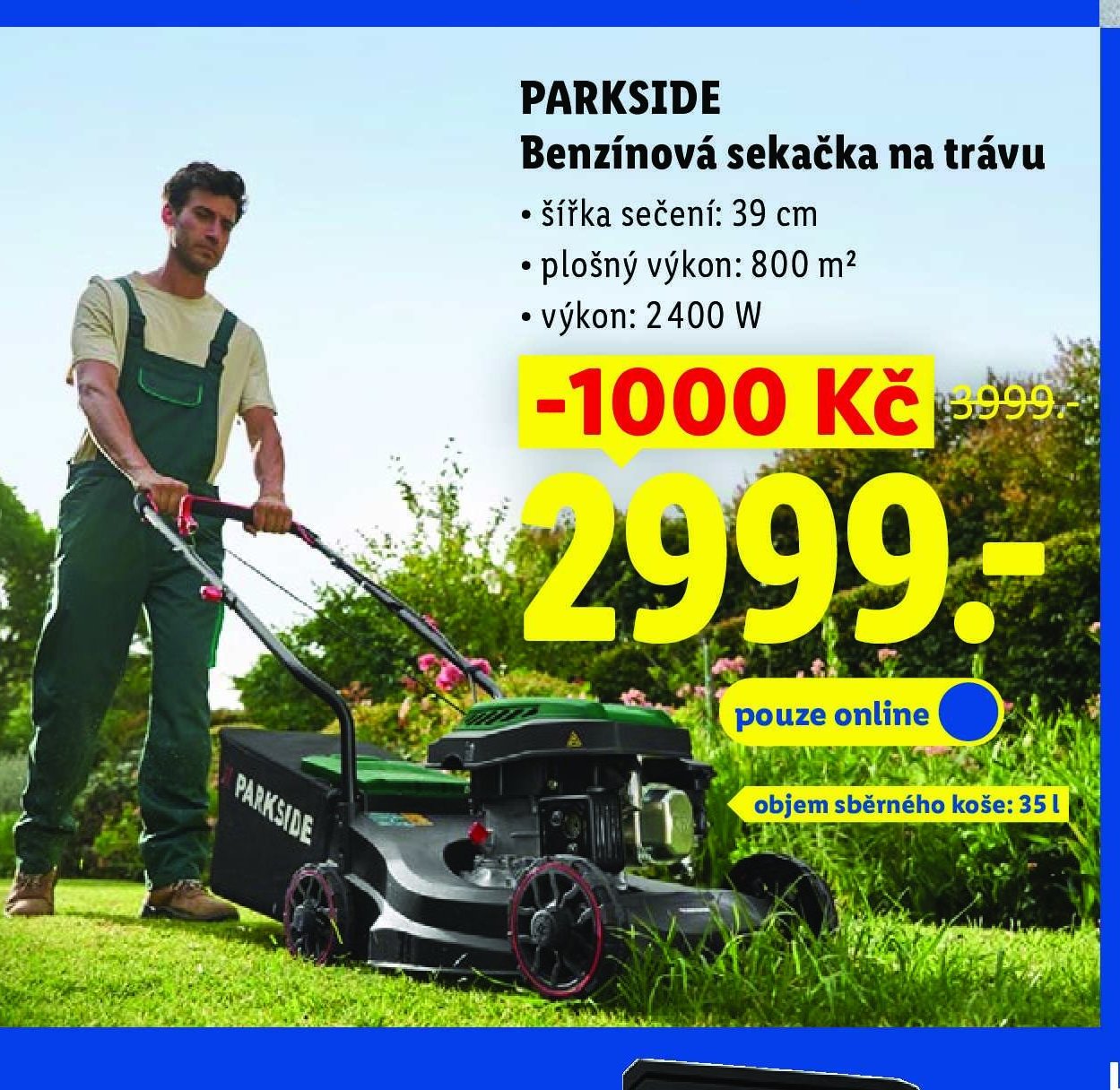 PARKSIDE Benzínová sekačka na trávu