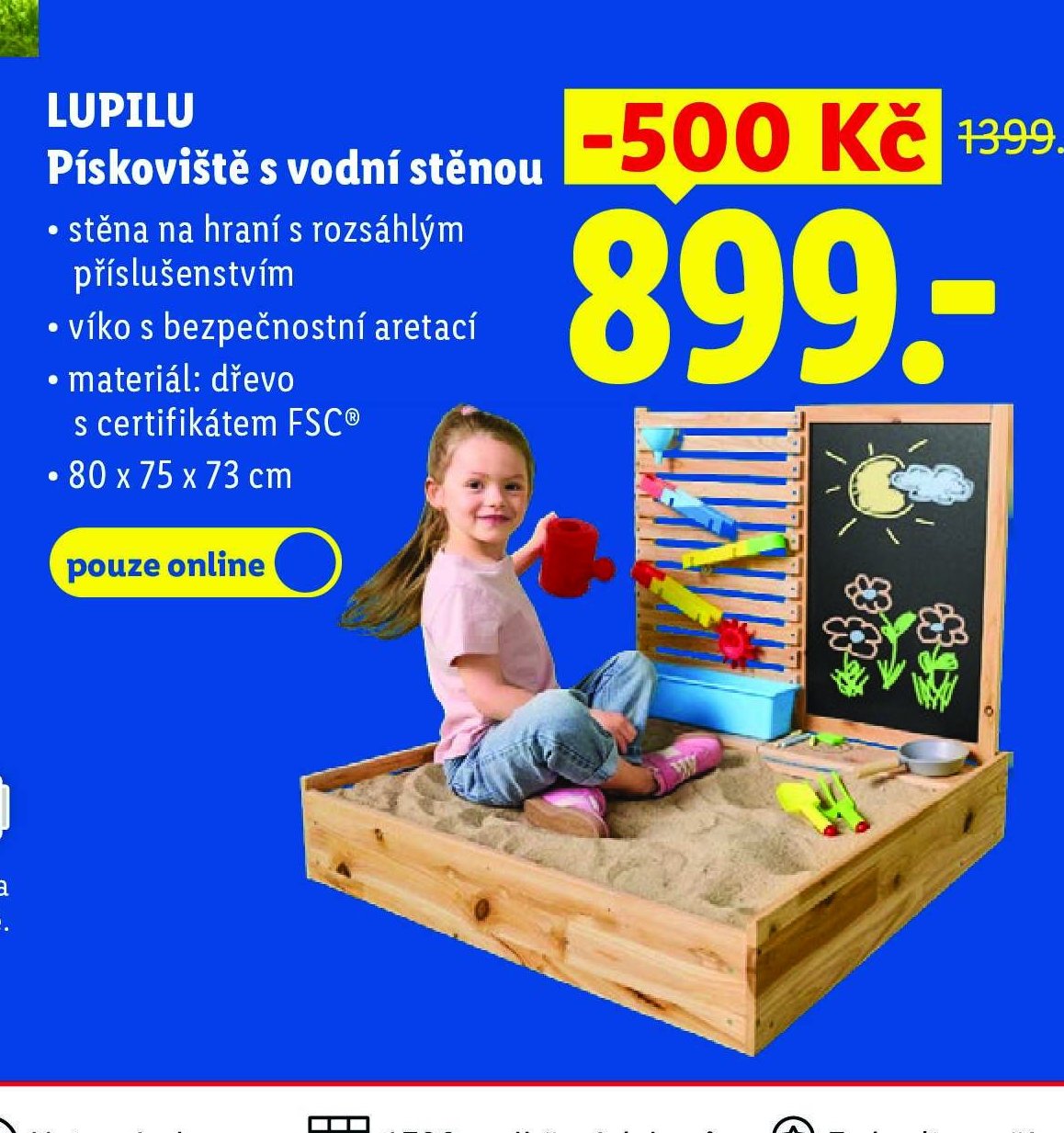 LUPILU Pískoviště s vodní stěnou