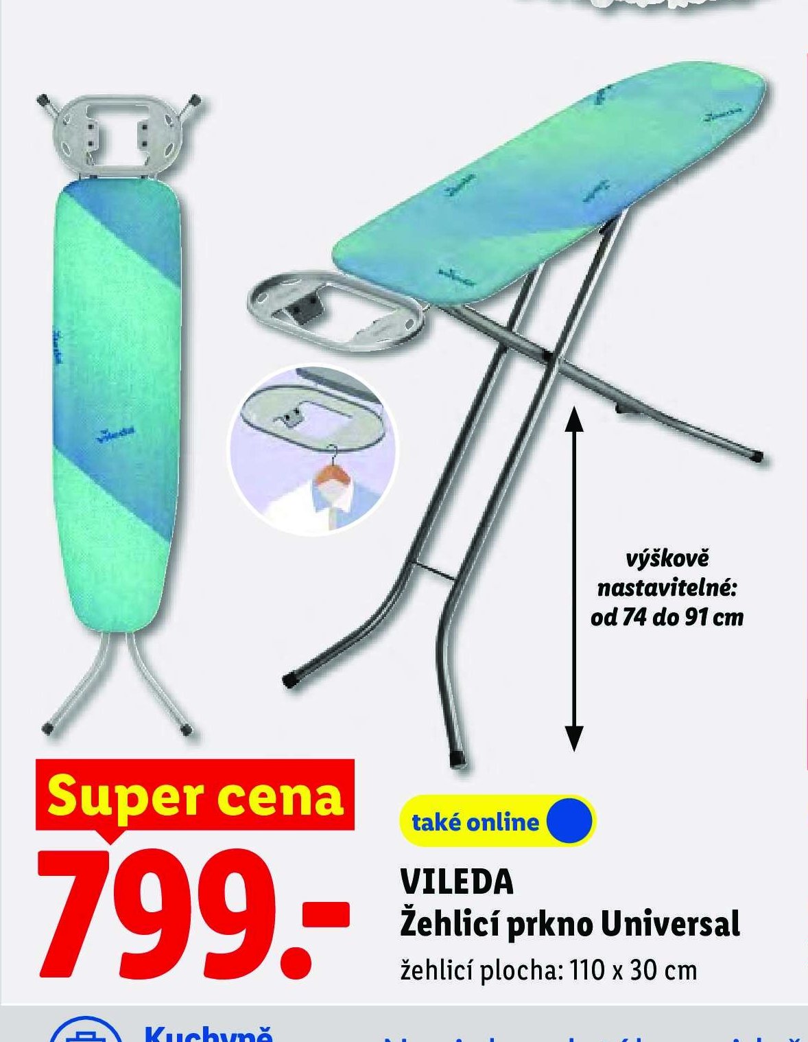 VILEDA Žehlicí prkno Universal