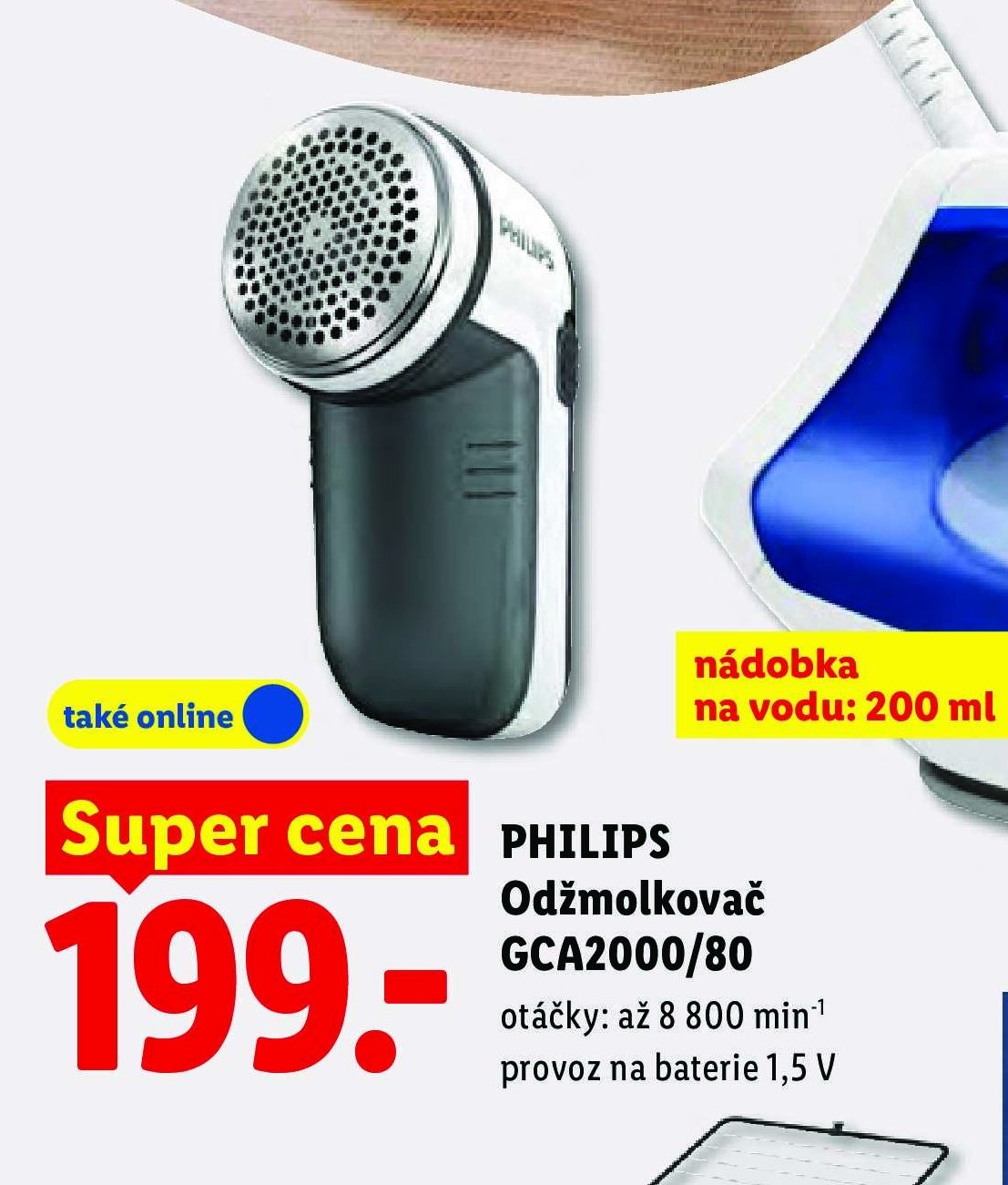 PHILIPS Odžmolkovač GCA2000/80