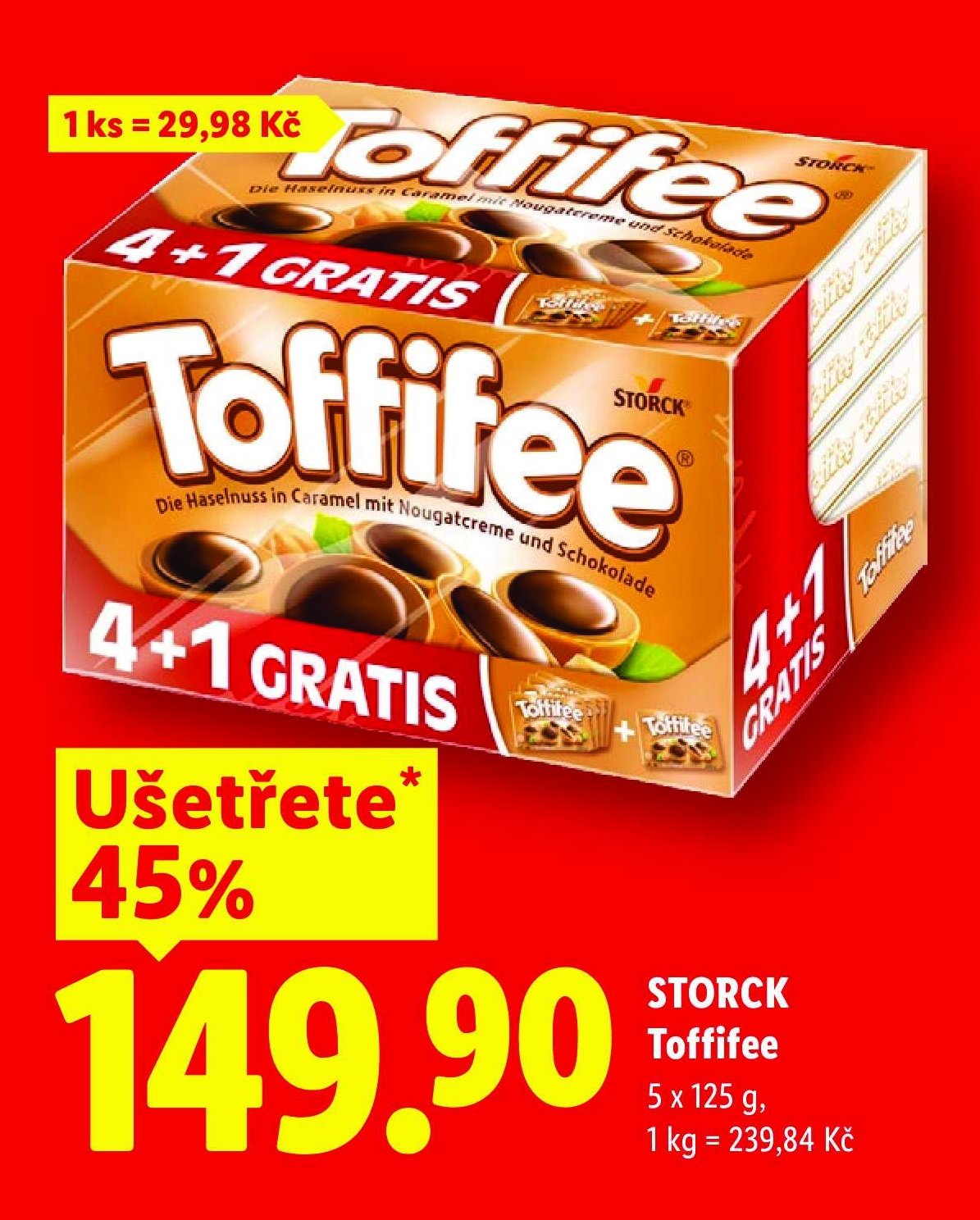 Storck Toffifee 5 x 125 g