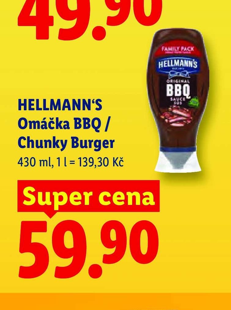 HELLMANN'S Omáčka BBQ / Chunky Burger