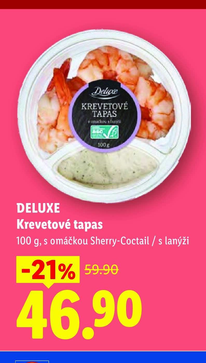 DELUXE Krevetové tapas