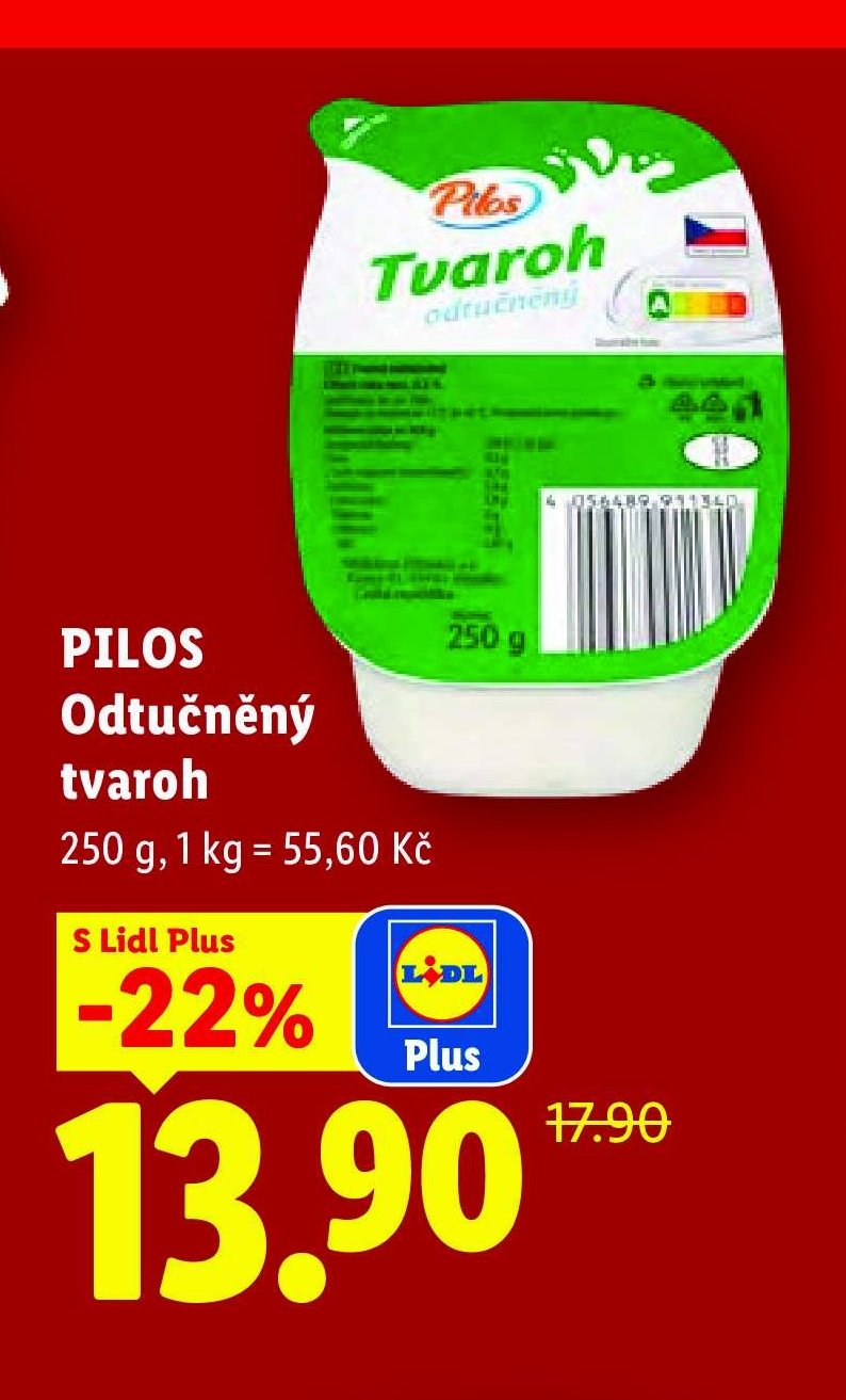 PILOS Odtučněný tvaroh