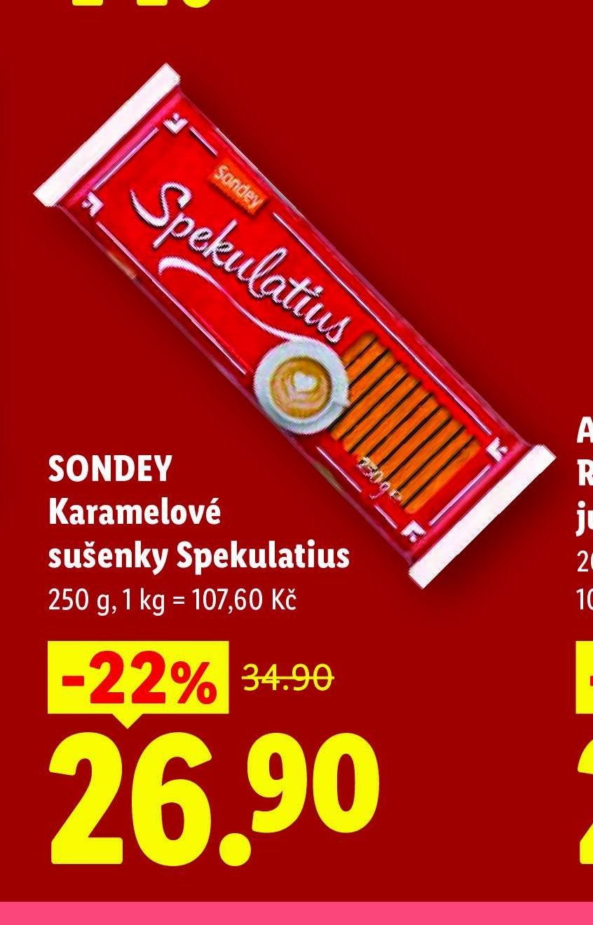 SONDEY Karamelové sušenky Spekulatius