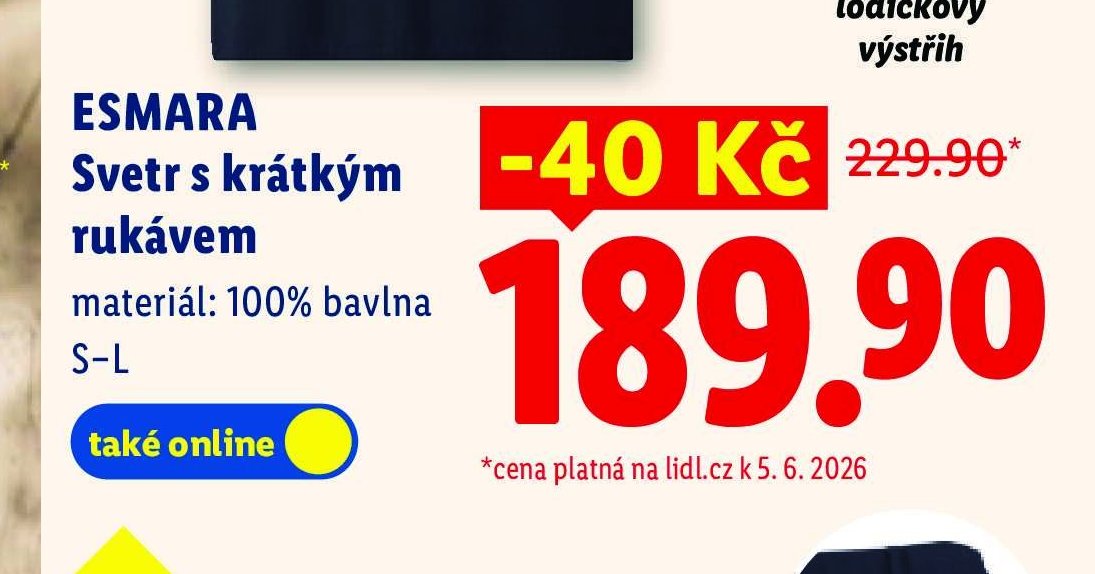 ESMARA Svetr s krátkým rukávem