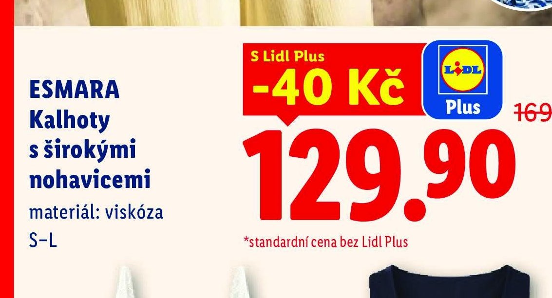 ESMARA Kalhoty s širokými nohavicemi