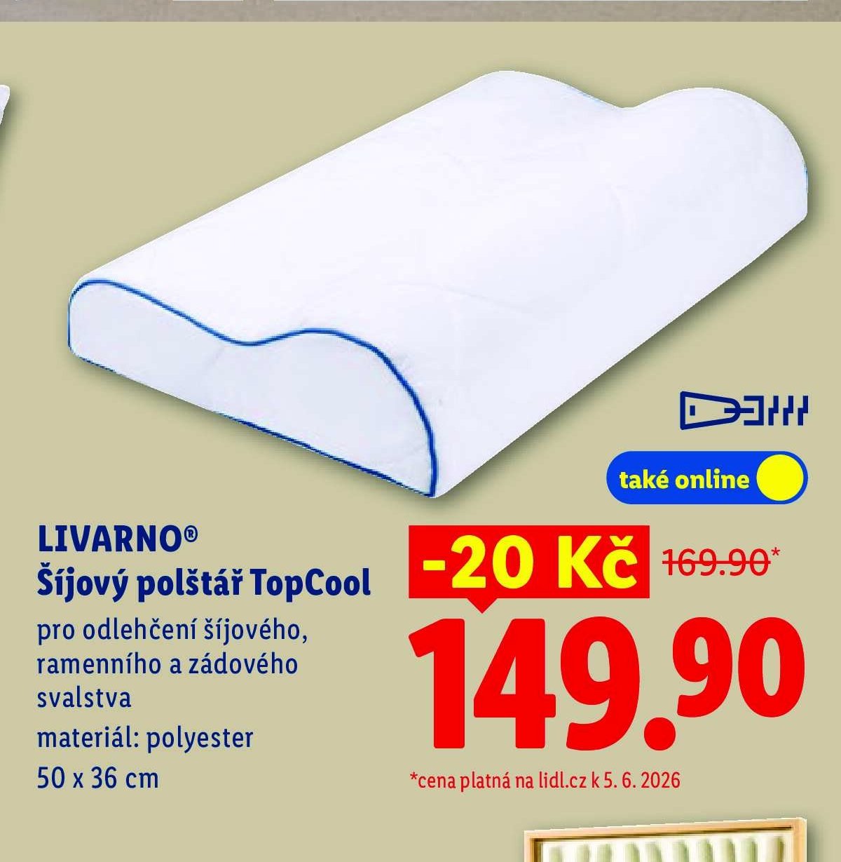 LIVARNO Šíjový polštář TopCool