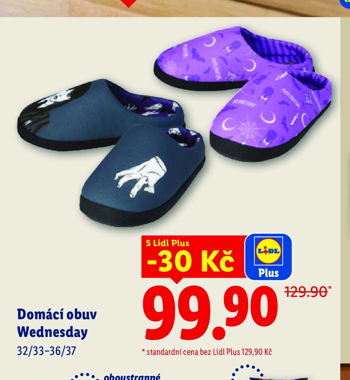 Domácí obuv Wednesday