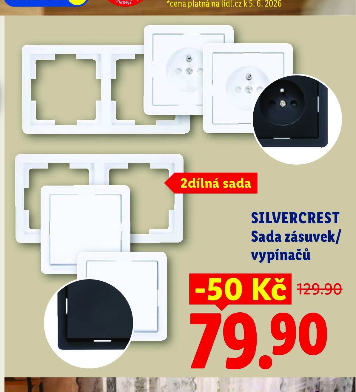 SILVERCREST Sada zásuvek/vypínačů