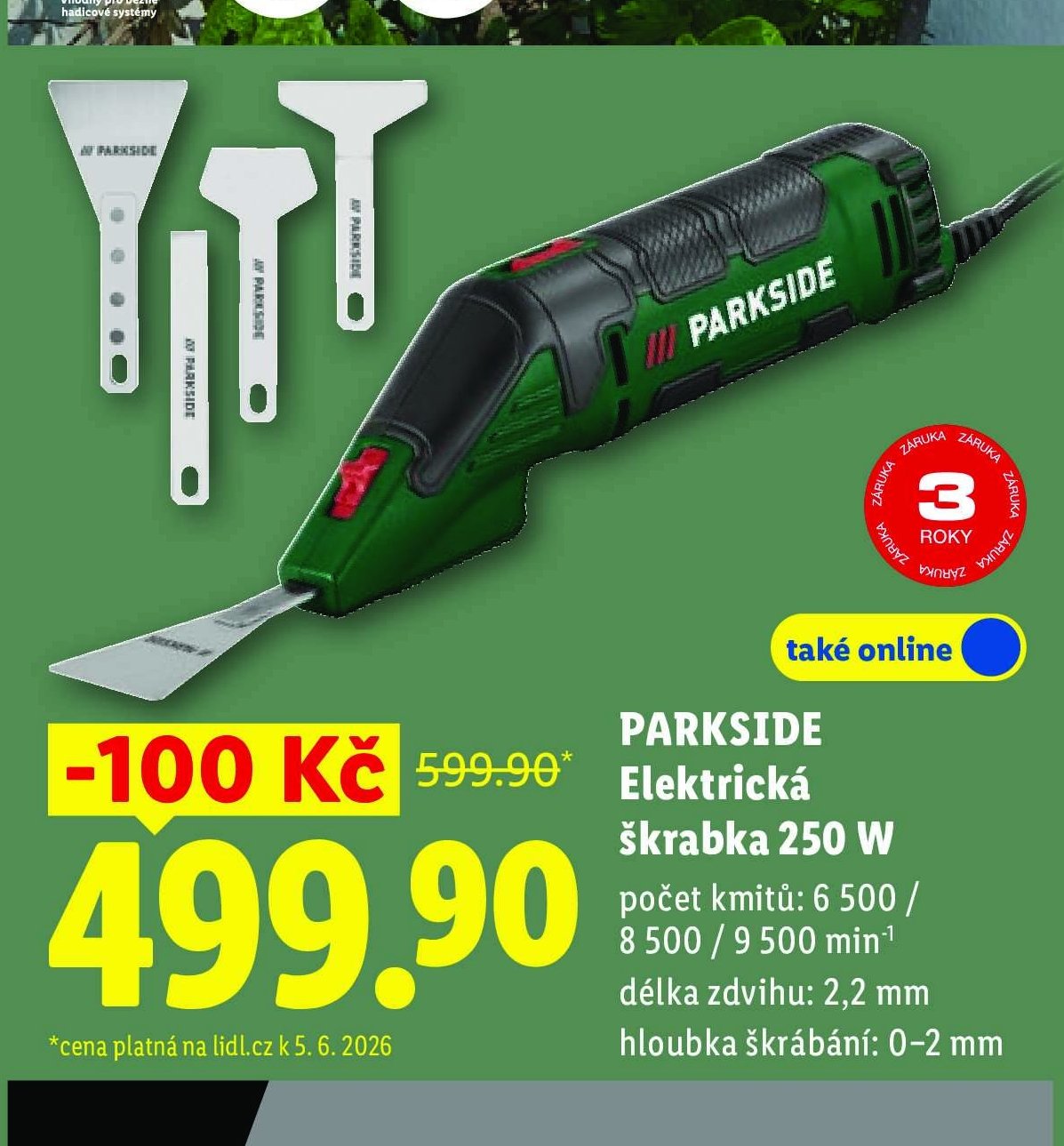 PARKSIDE Elektrická škrabka 250 W