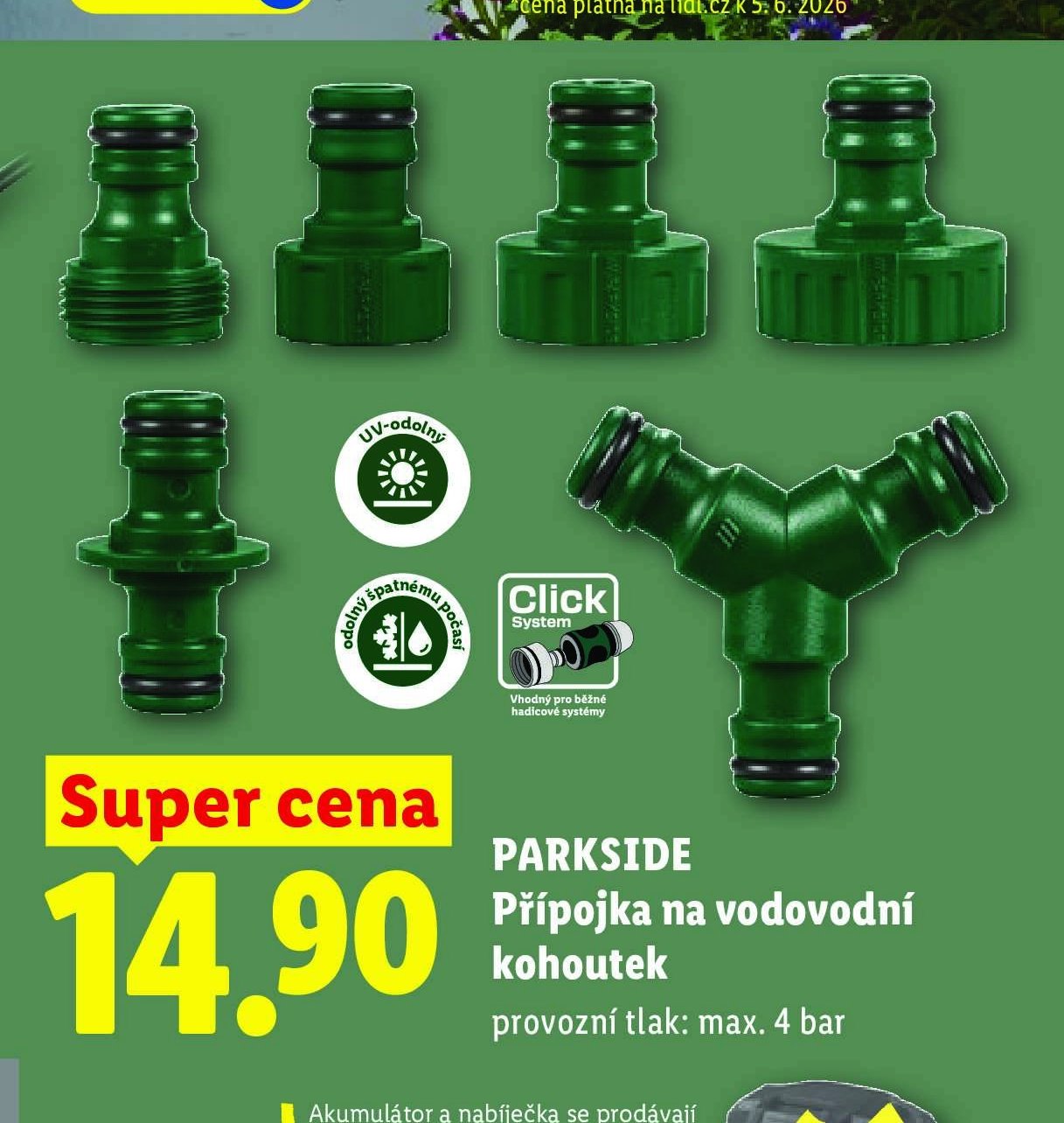 PARKSIDE Přípojka na vodovodní kohoutek