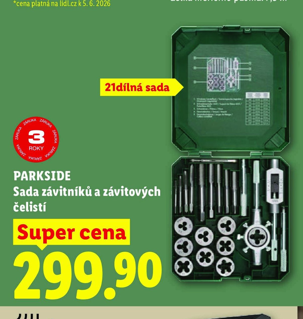 PARKSIDE Sada závitníků a závitových čelistí