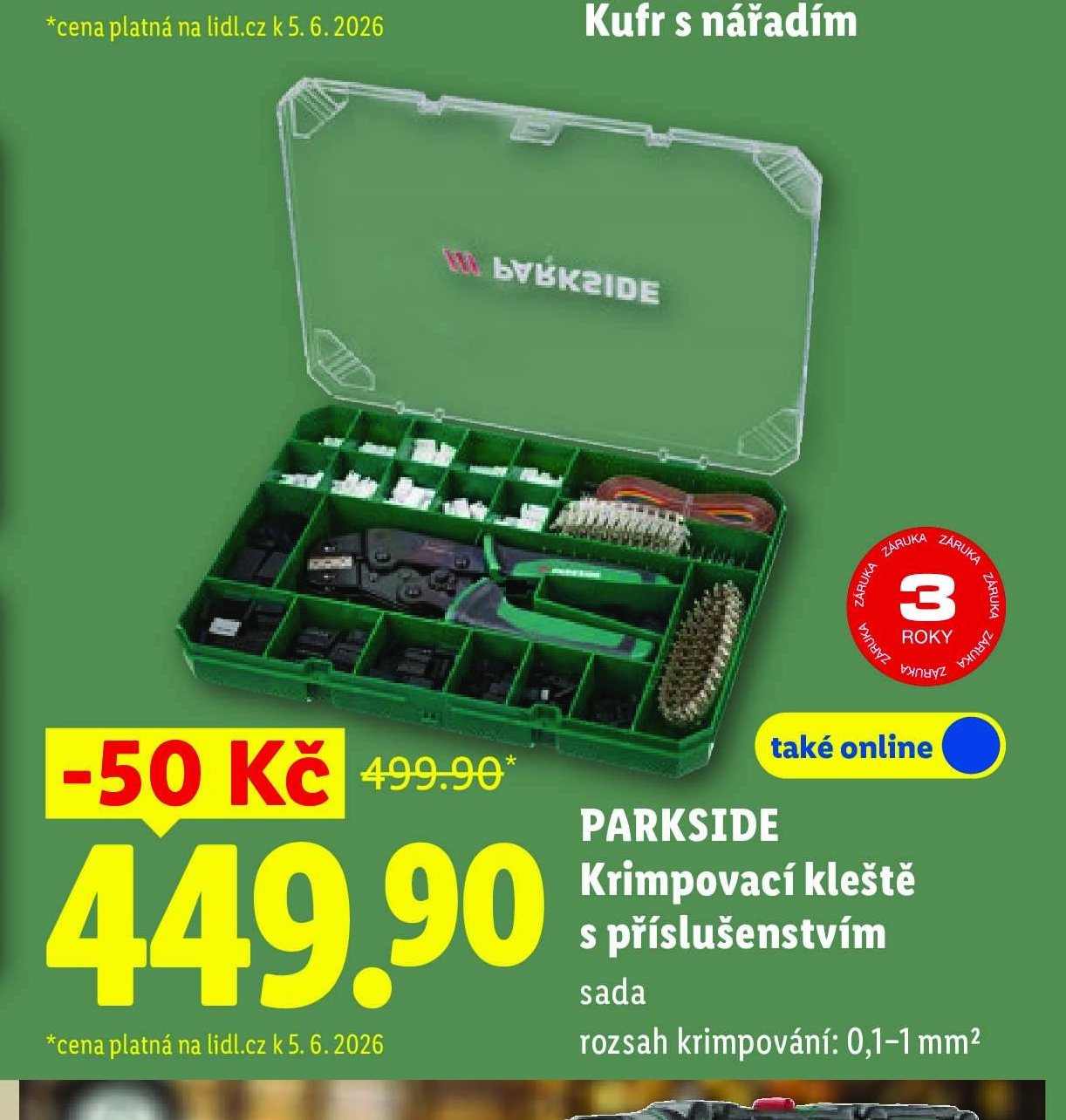 PARKSIDE Krimpovací kleště s příslušenstvím sada