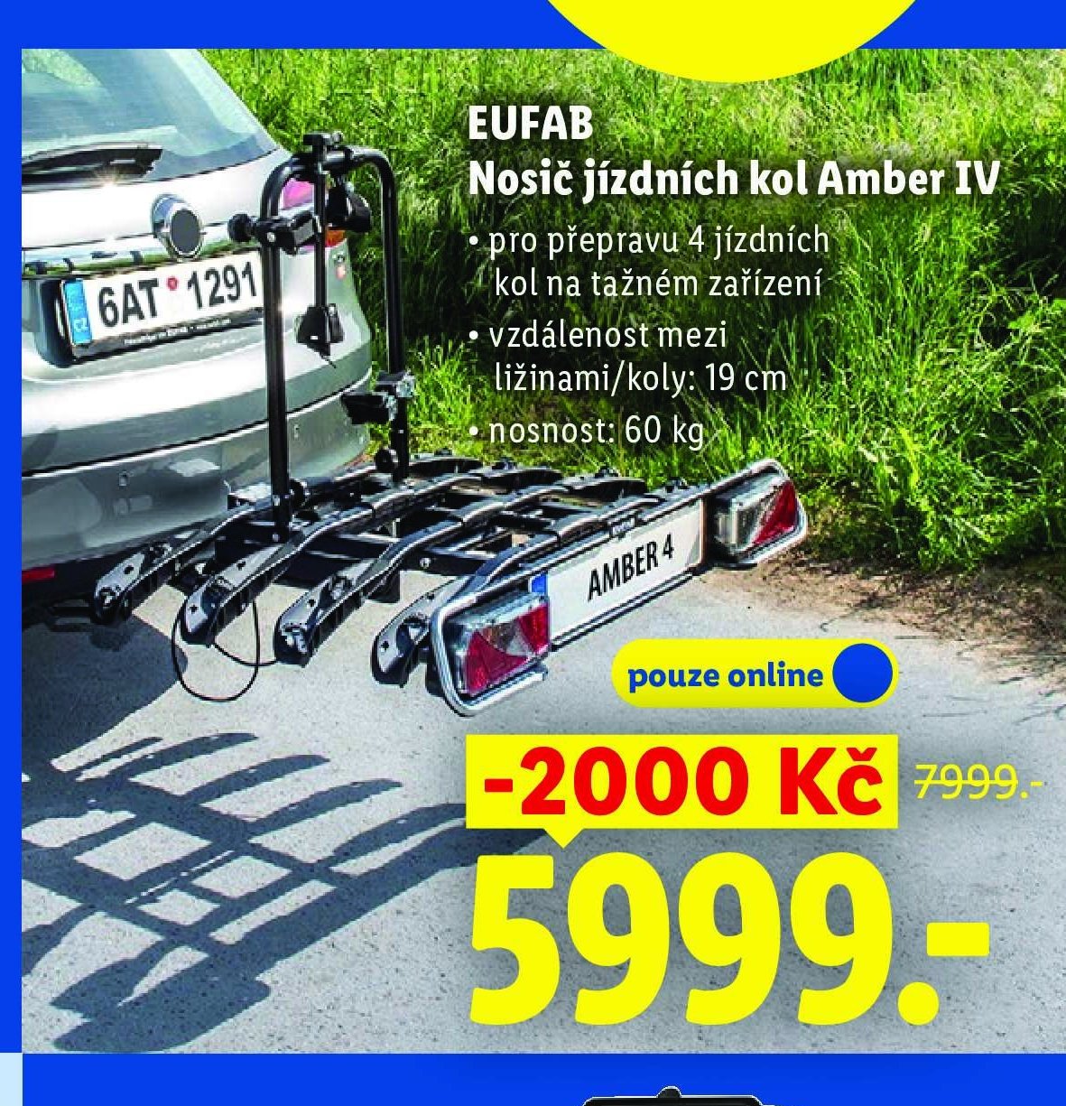EUFAB Nosič jízdních kol Amber IV