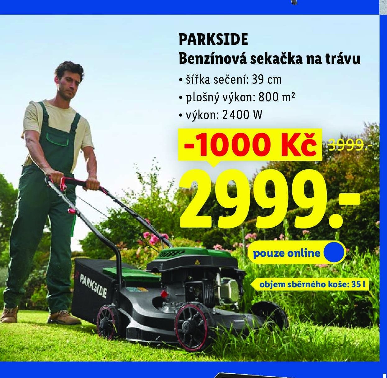 PARKSIDE Benzínová sekačka na trávu