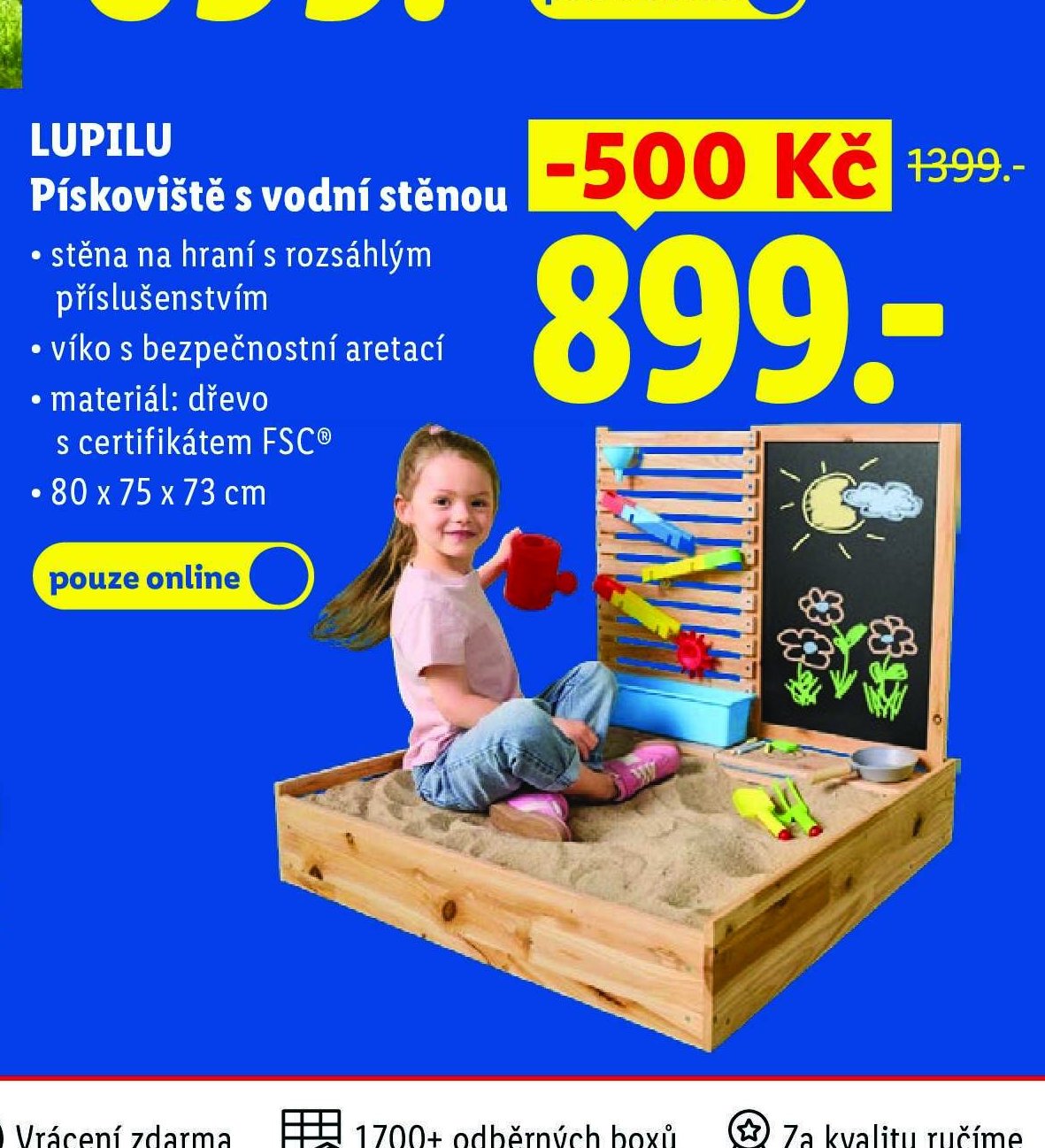 LUPILU Pískoviště s vodní stěnou