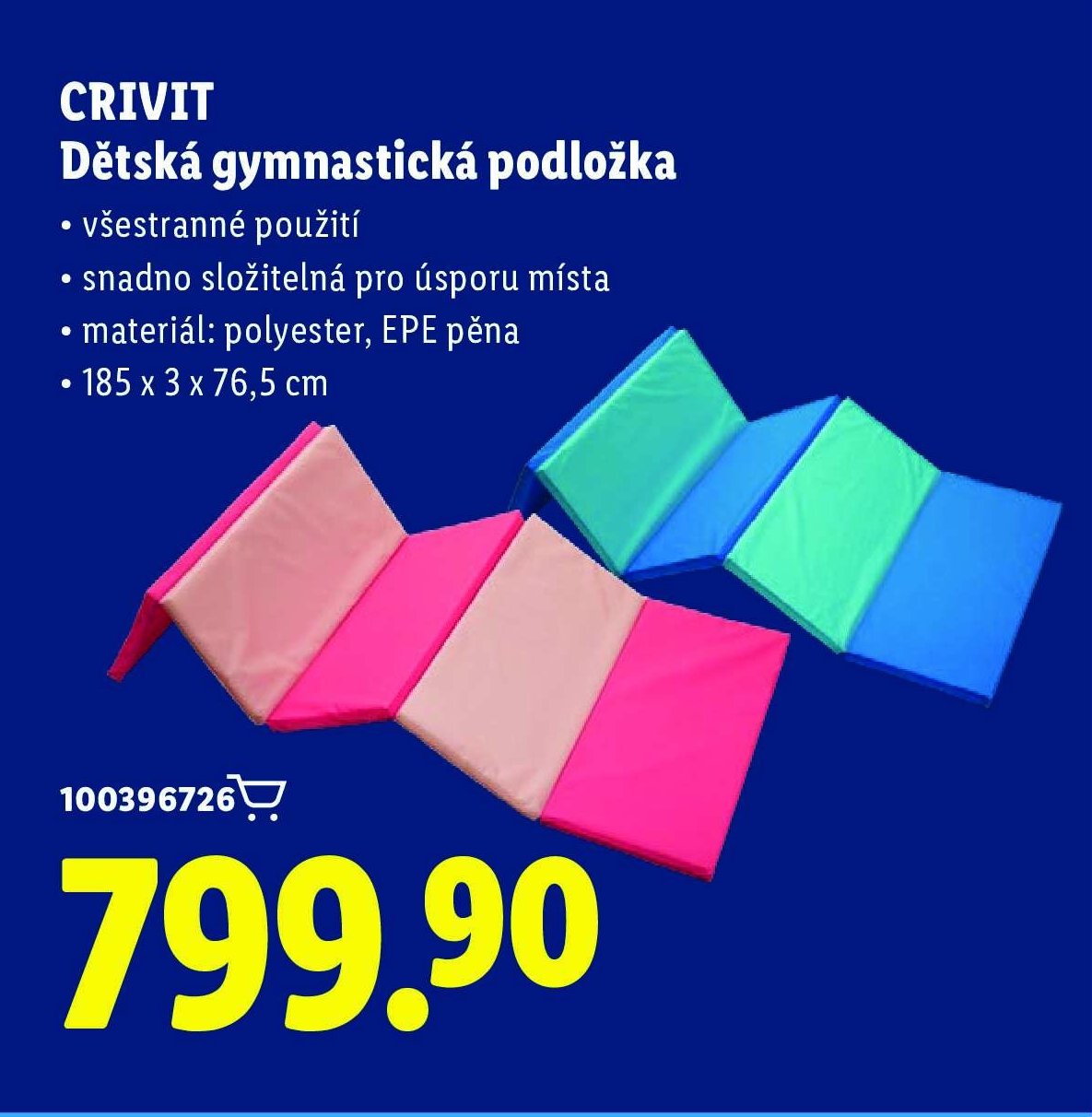 CRIVIT Dětská gymnastická podložka