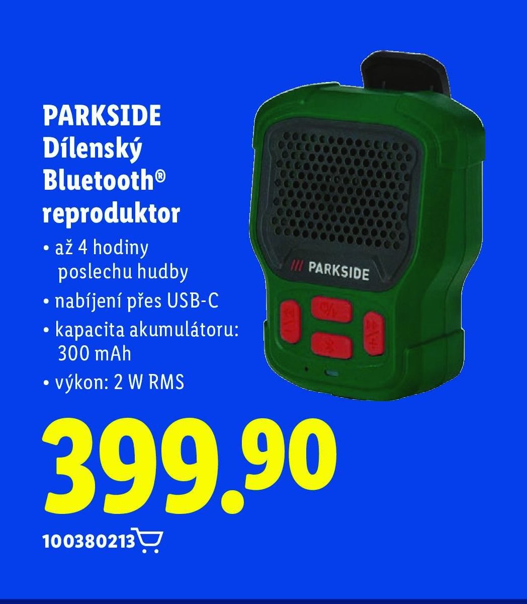 PARKSIDE Dílenský Bluetooth® reproduktor