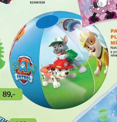 Paw Patrol plážový míč