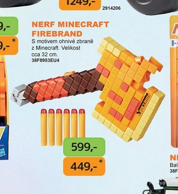 NERF MINECRAFT FIREBRAND