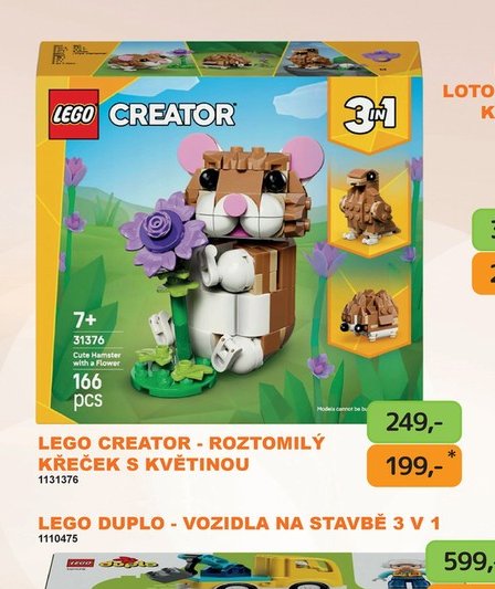 LEGO CREATOR - ROZTOMILÝ KŘEČEK S KVĚTINOU