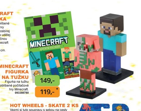 MINECRAFT FIGURKA ADVENTNÍ KALENDÁŘ