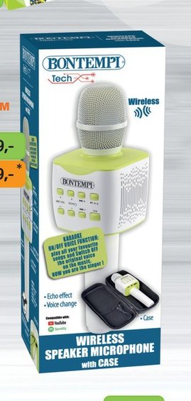 Bontempi bezdrátový mikrofon s reproduktorem