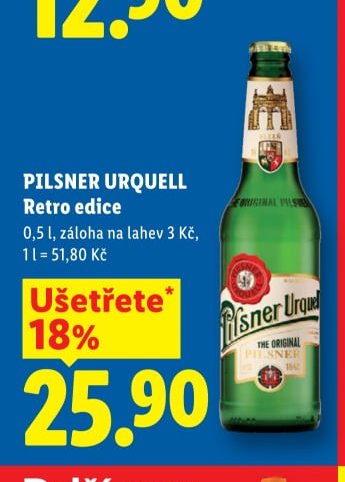 PILSNER URQUELL Retro edice