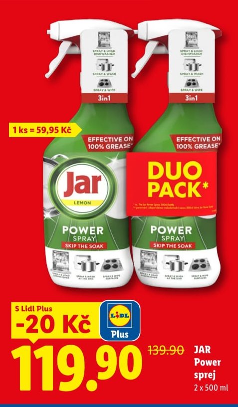 JAR Power sprej 2 x 500 ml