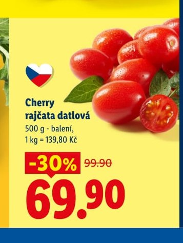 Cherry rajčata datlová