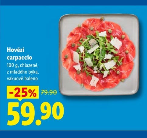 Hovězí carpaccio