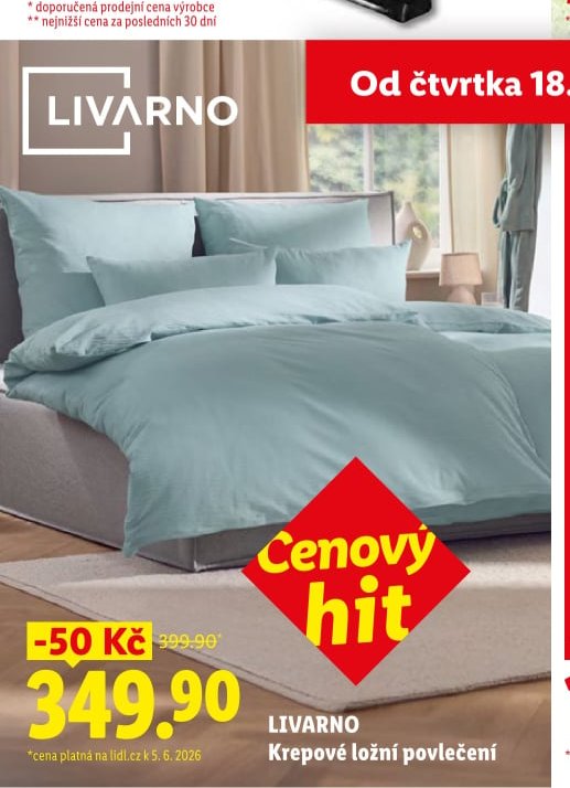 LIVARNO Krepové ložní povlečení
