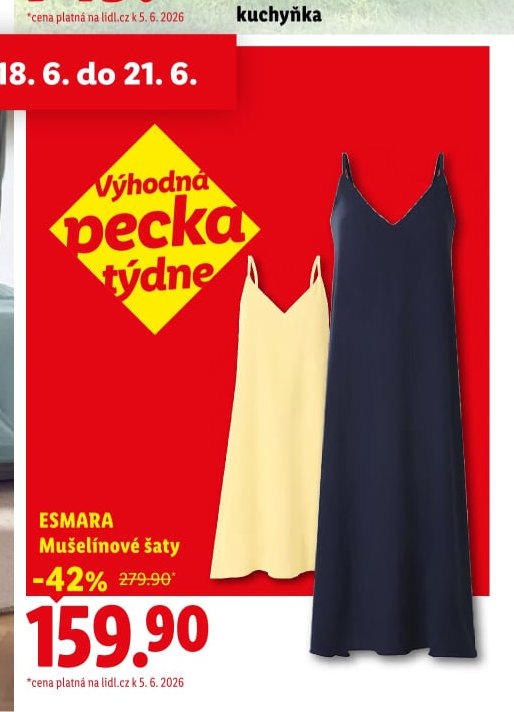 ESMARA Mušelínové šaty
