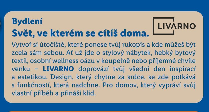 Bydlení - LIVARNO