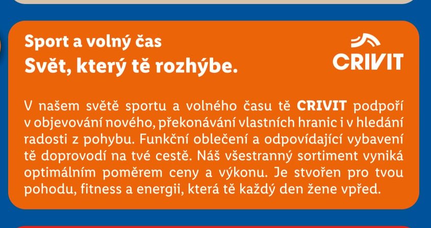 Sport a volný čas - CRIVIT