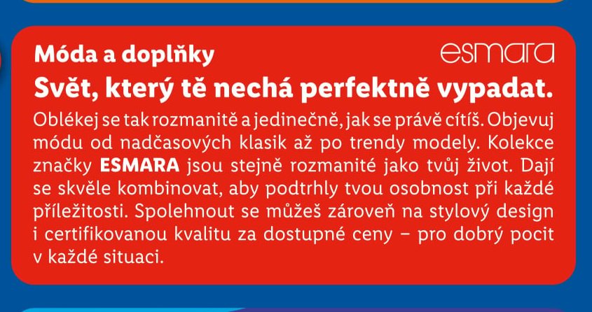 Móda a doplňky - ESMARA