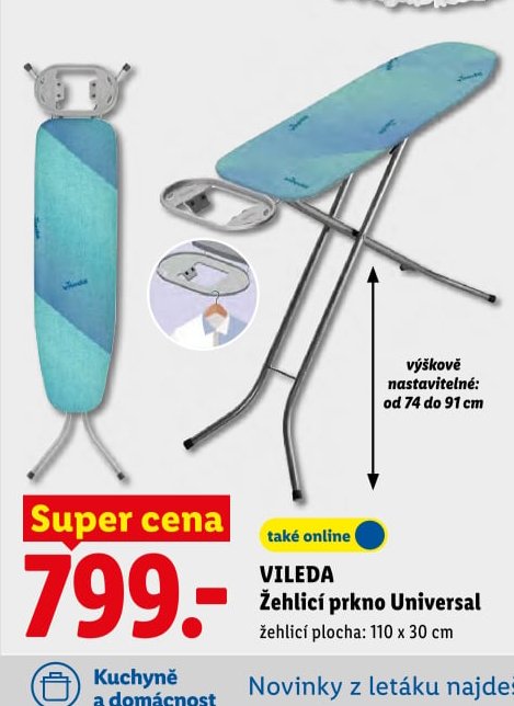 VILEDA Žehlicí prkno Universal