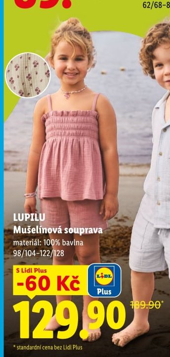 LUPILU Mušelínová souprava