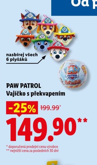 PAW PATROL Vajíčko s překvapením