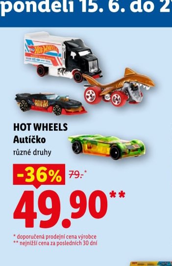 HOT WHEELS Autíčko různé druhy
