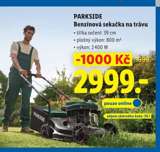 PARKSIDE Benzínová sekačka na trávu