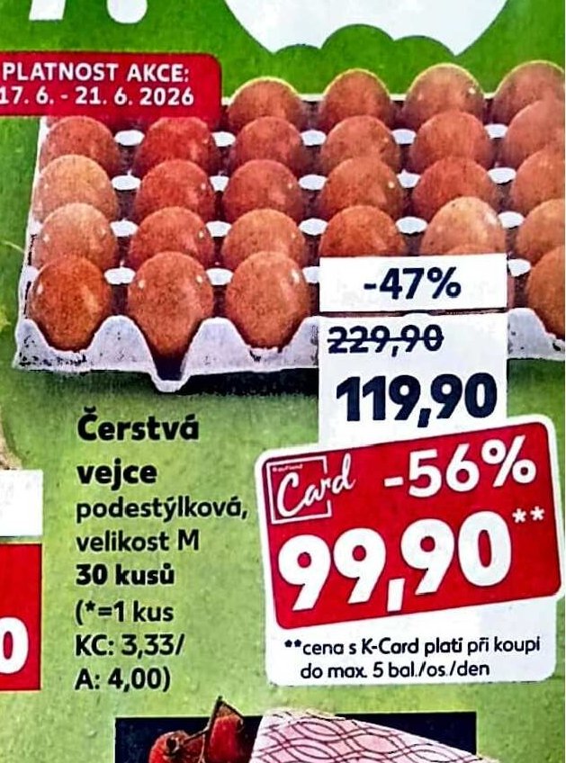 Čerstvá vejce podestýlková